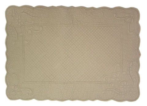 Provencal Boutis Floor mat "PALAZZO" (antique grey) - Click Image to Close